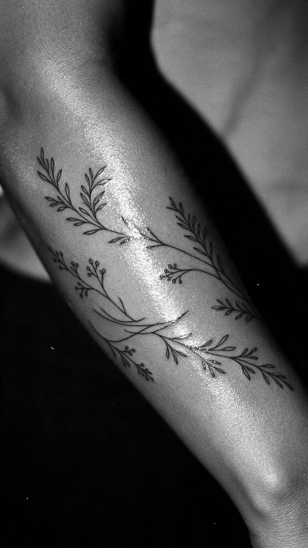 Fine line no braço